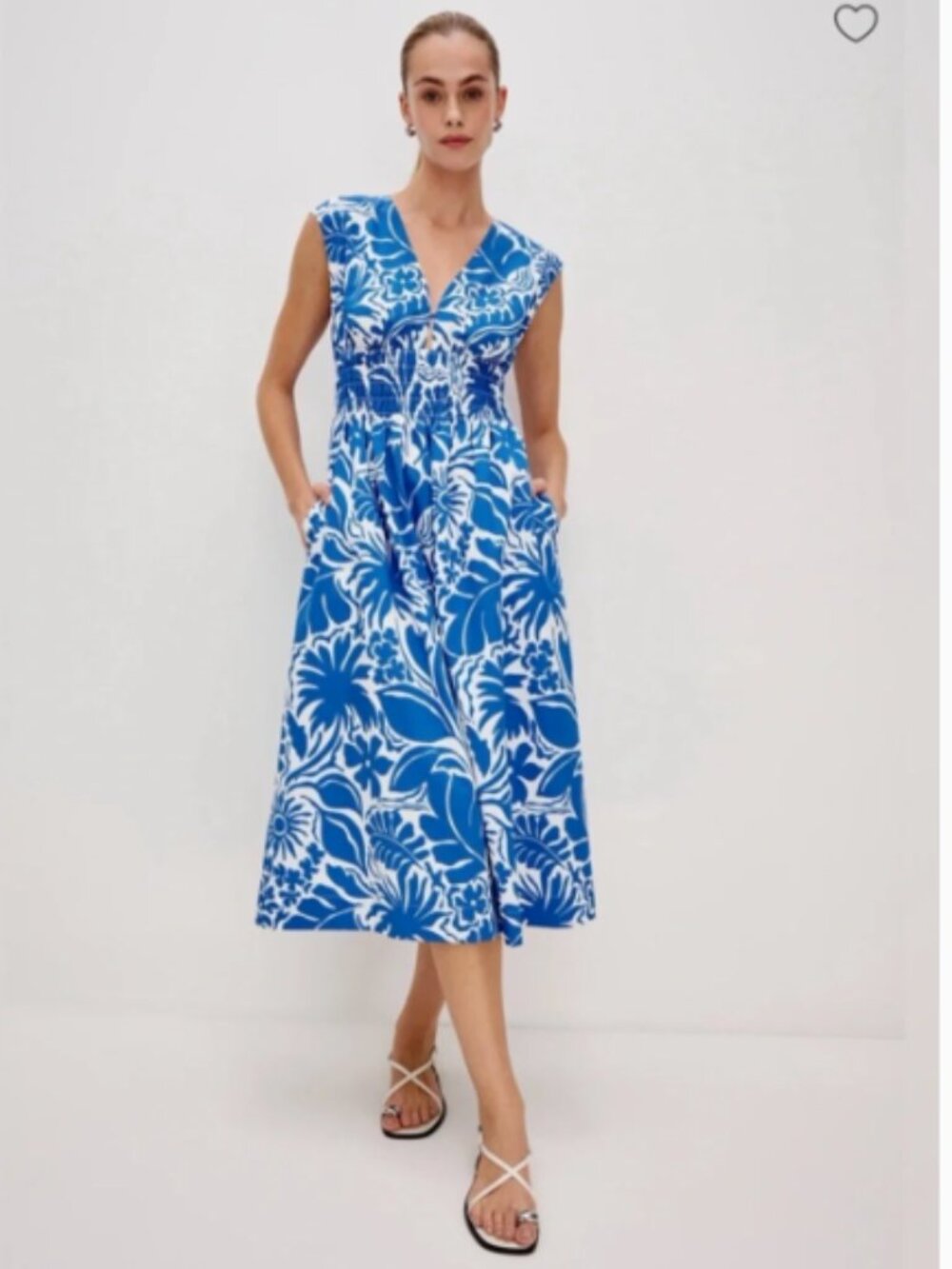 Rails Blue and White Floral Roxanne Summer Dress - XS